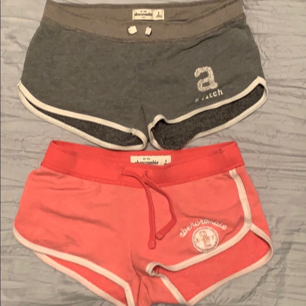 2 Abercrombie kids comfy shorts